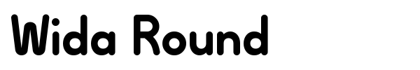 Wida Round font preview
